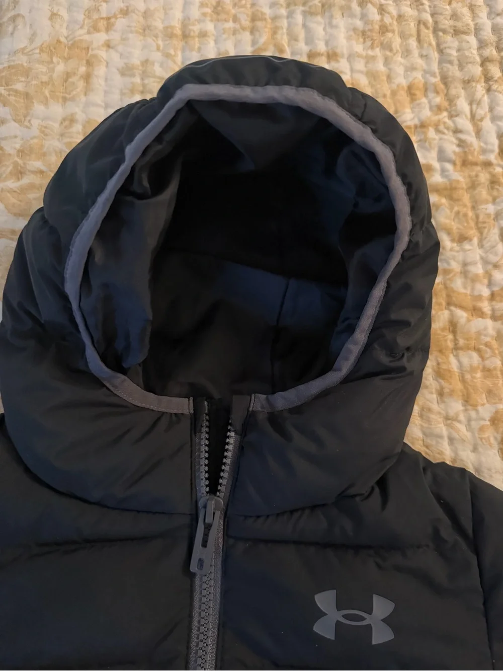 Under Armour Kids Navy Hooded Puffer Jacket